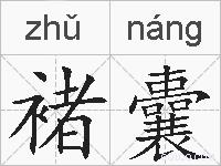 褚囊的拼音