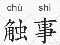 触事的拼音