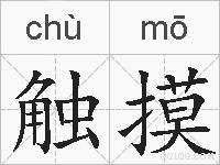 触摸的拼音