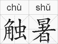 触暑的拼音