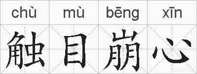 触目崩心的拼音