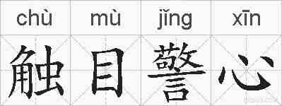 触目警心的拼音
