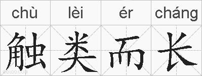 触类而长的拼音