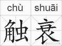 触衰的拼音