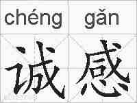 诚感的拼音