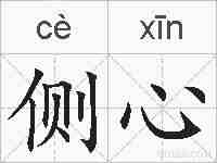 侧心的拼音