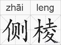 侧棱的拼音