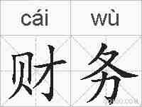 财务的拼音
