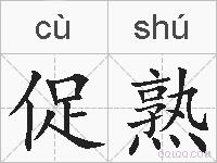 促熟的拼音