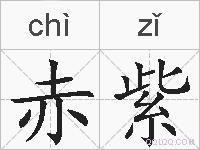 赤紫的拼音