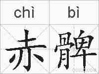 赤髀的拼音