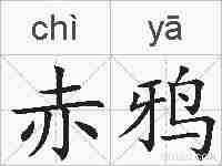 赤鸦的拼音