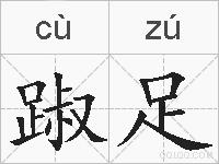 踧足的拼音