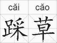 踩草的拼音