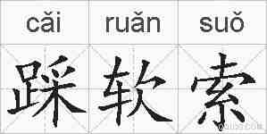 踩软索的拼音