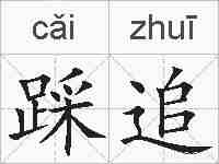 踩追的拼音