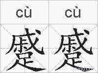 蹙蹙的拼音