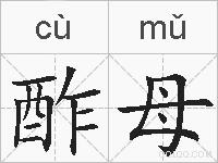 酢母的拼音