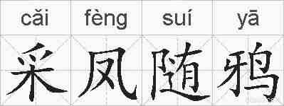 采凤随鸦的拼音