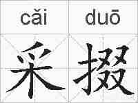 采掇的拼音