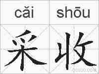 采收的拼音