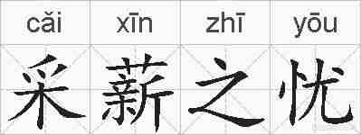 采薪之忧的拼音