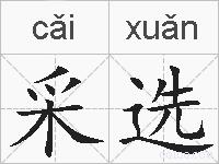 采选的拼音