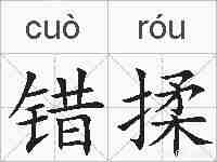 错揉的拼音