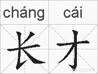 长才的拼音