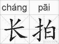 长拍的拼音
