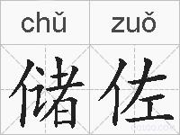 储佐的拼音