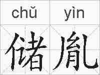 储胤的拼音