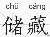 储藏的拼音
