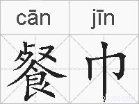 餐巾的拼音