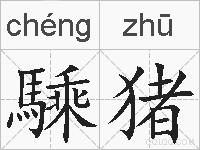 騬猪的拼音