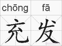 充发的拼音