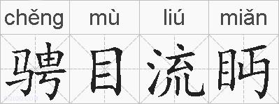 骋目流眄的拼音