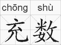 充数的拼音