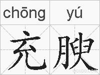 充腴的拼音