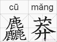 麤莽的拼音