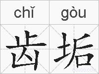 齿垢的拼音