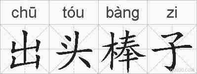 出头棒子的拼音
