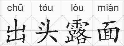 出头露面的拼音