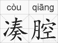 凑腔的拼音