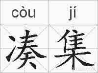 凑集的拼音