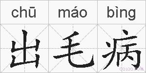 出毛病的拼音