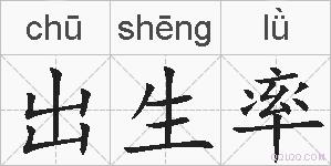 出生率的拼音