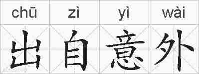 出自意外的拼音