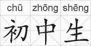 初中生的拼音