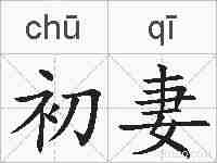 初妻的拼音